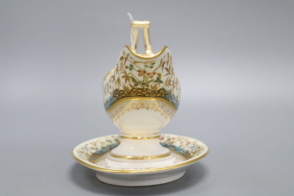 An Austrian porcelain sauceboat, height 18cm